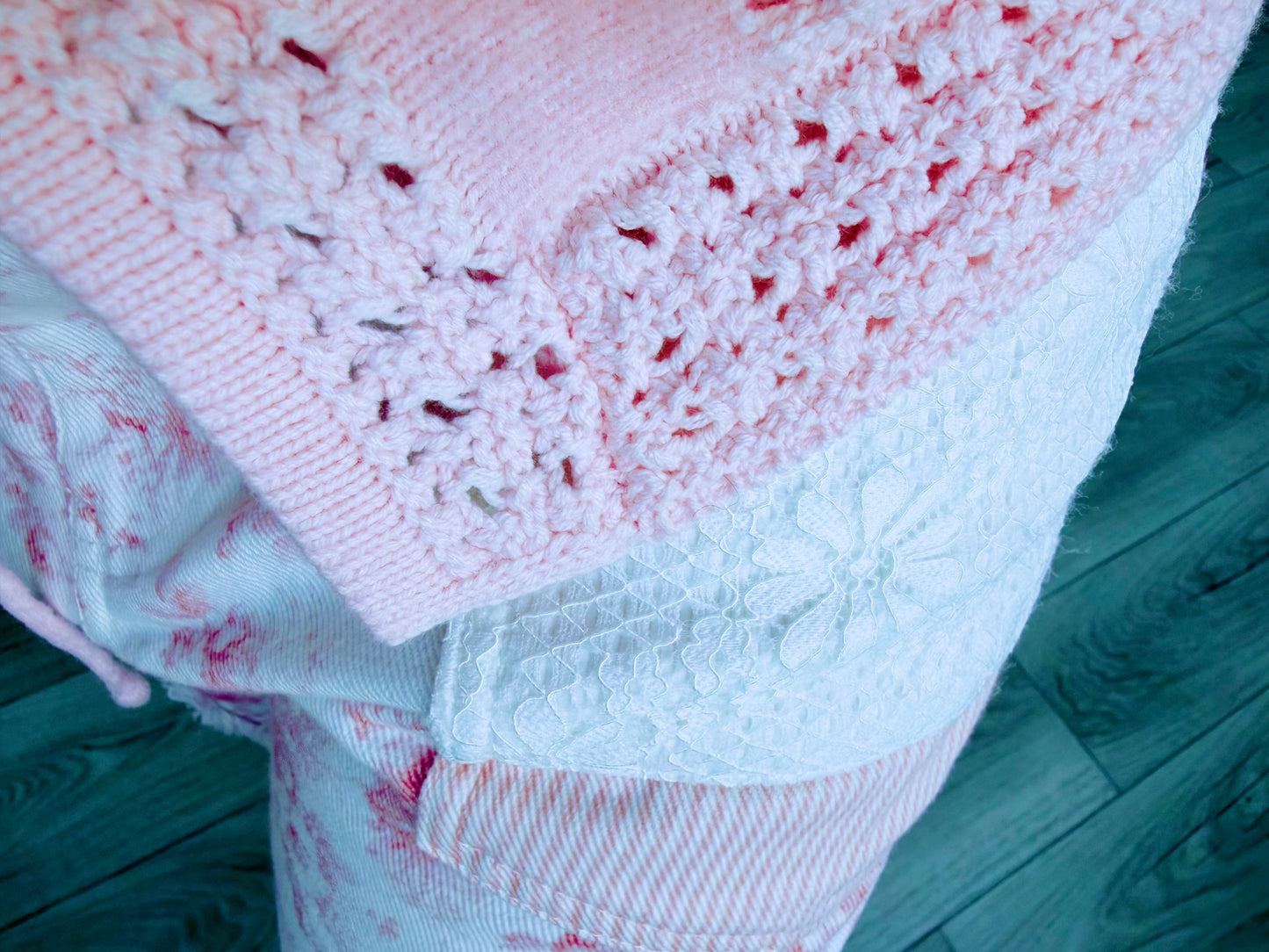 Petal Lace-Up Knit Cardigan 🌸