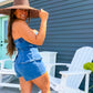 The Boardwalk Denim Romper