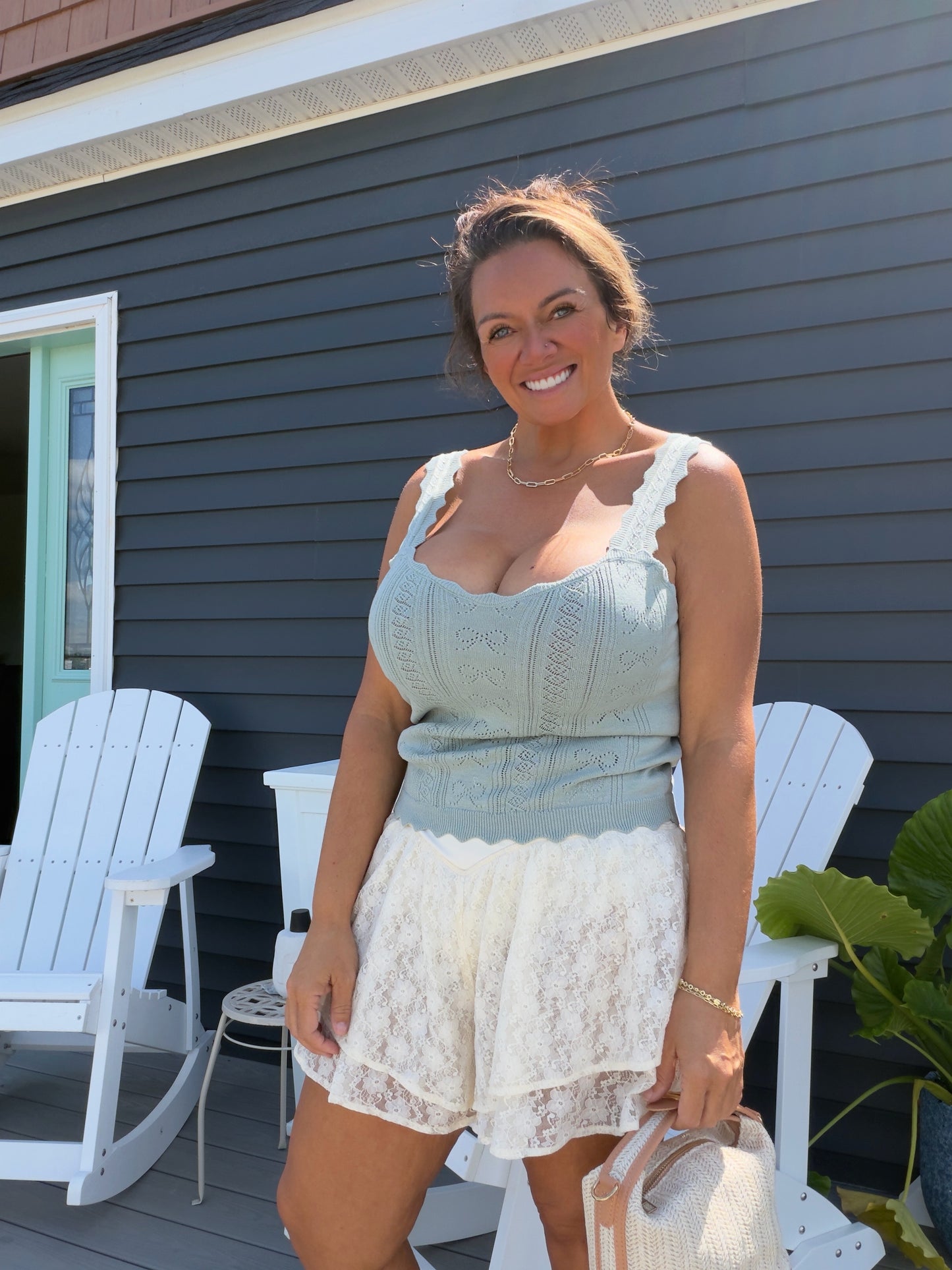 Sea Glass Sweetheart Knit