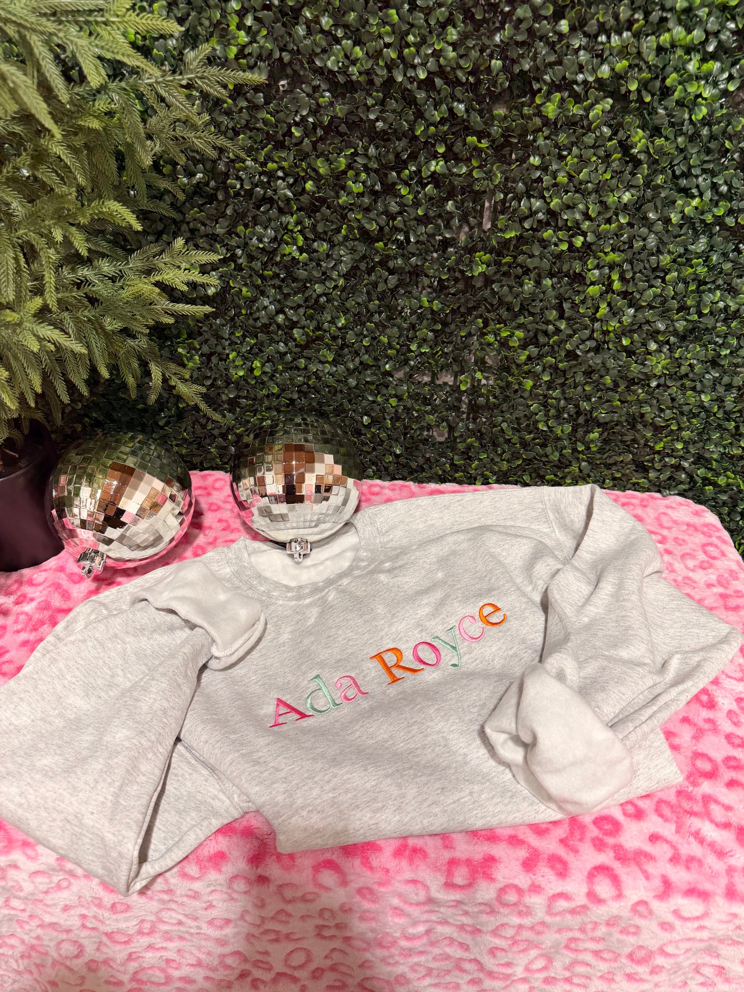 Ada Royce- embroidered sweatshirt