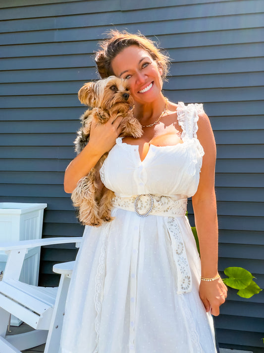 Sunday in White Maxi