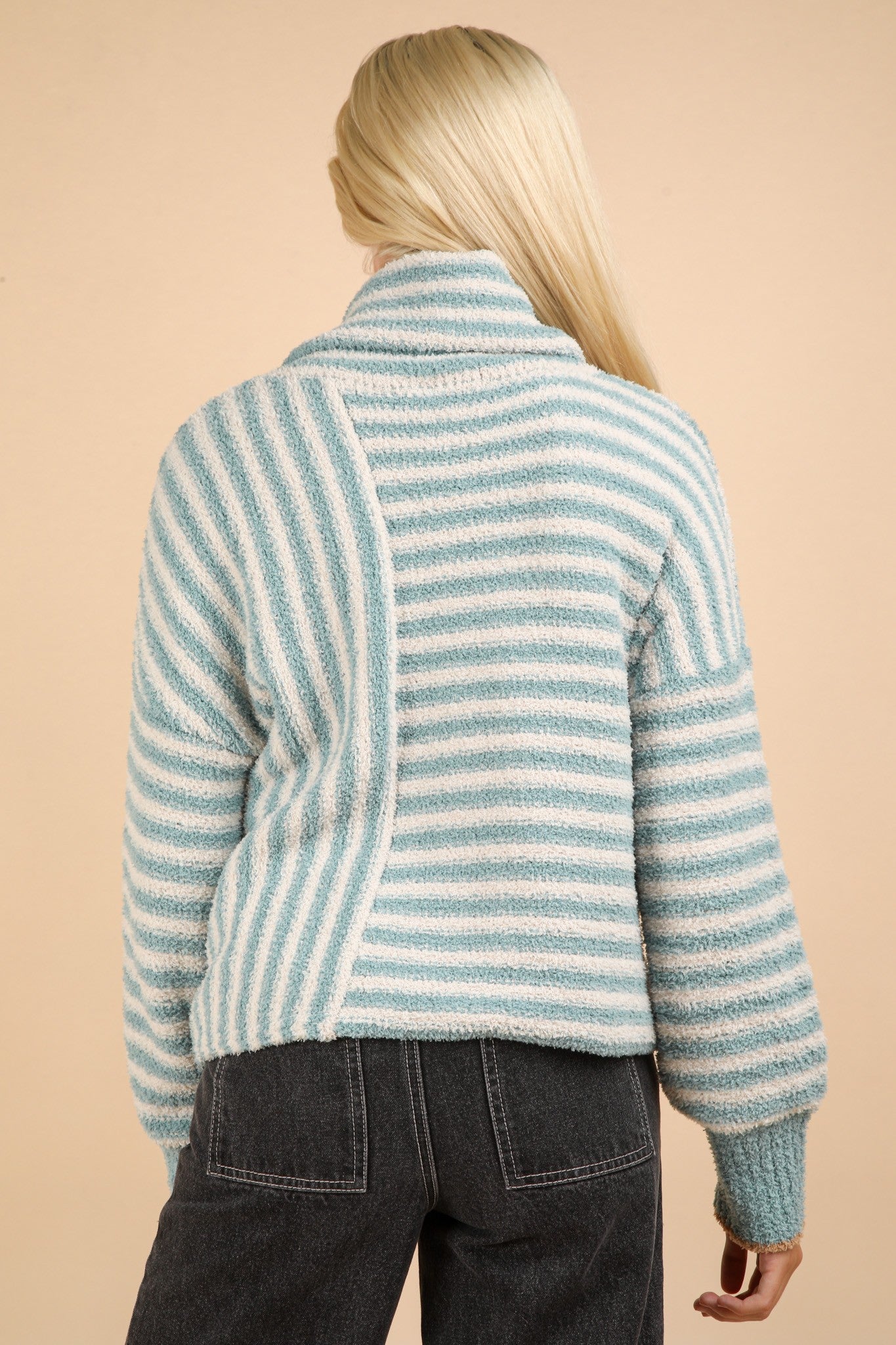 Striped Fuzzy Sweater