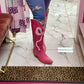 Dolly Pink Bow Tall Boots