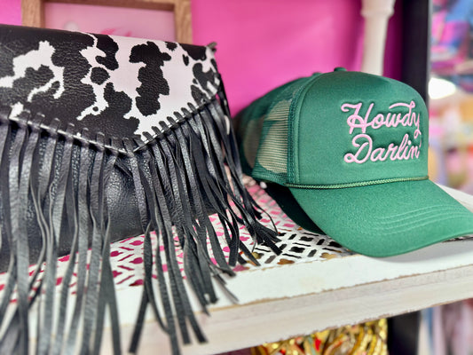 Cow Leather Hobo Fringe Crossbody Tassel Purse
