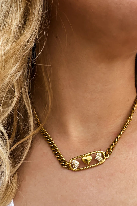 Blakeley Heart to Heart Chain Necklace