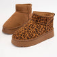 OAKLEE PLATFORM MINI ANKLE SHERPA BOOTS