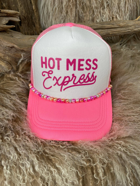 Hot Mess Express Trucker Ballcap with Beads
