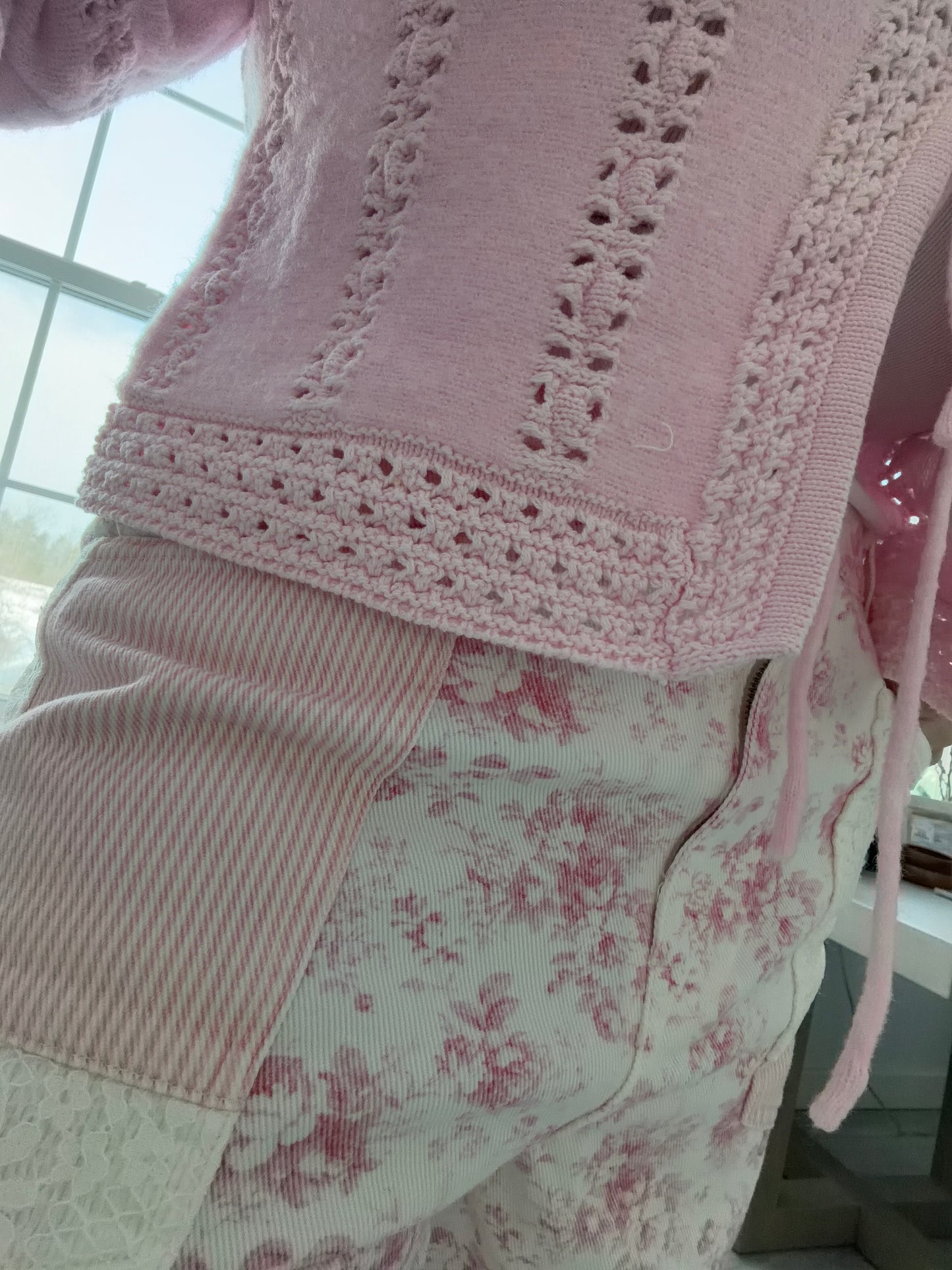 Petal Lace-Up Knit Cardigan 🌸