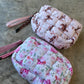 FLORAL MINI PUFF CLUTCH BAG