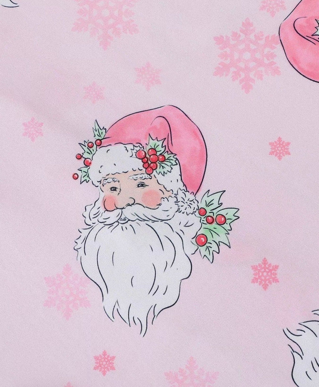 Pink Vintage Santa Pj’s