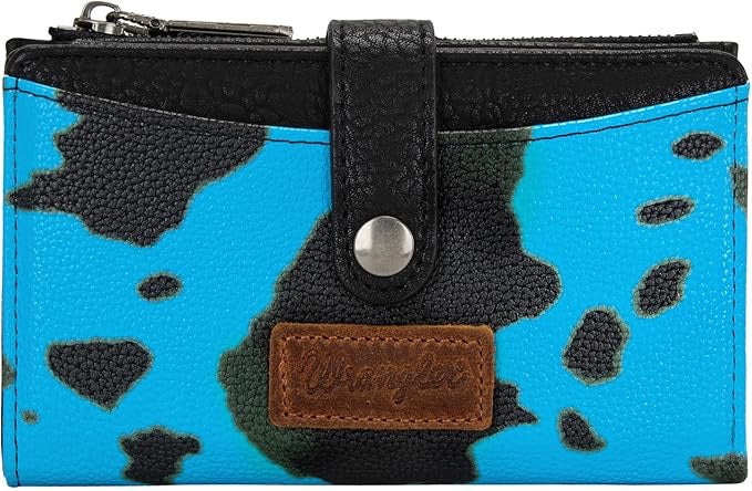 Wrangler Cow Wallet Blue Small