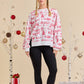 Winter Village Print Pullover