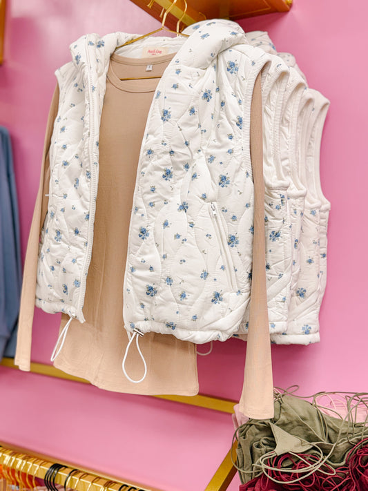 Blossom Trail Quilted Vest
