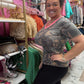 Camo Pink Collared Top