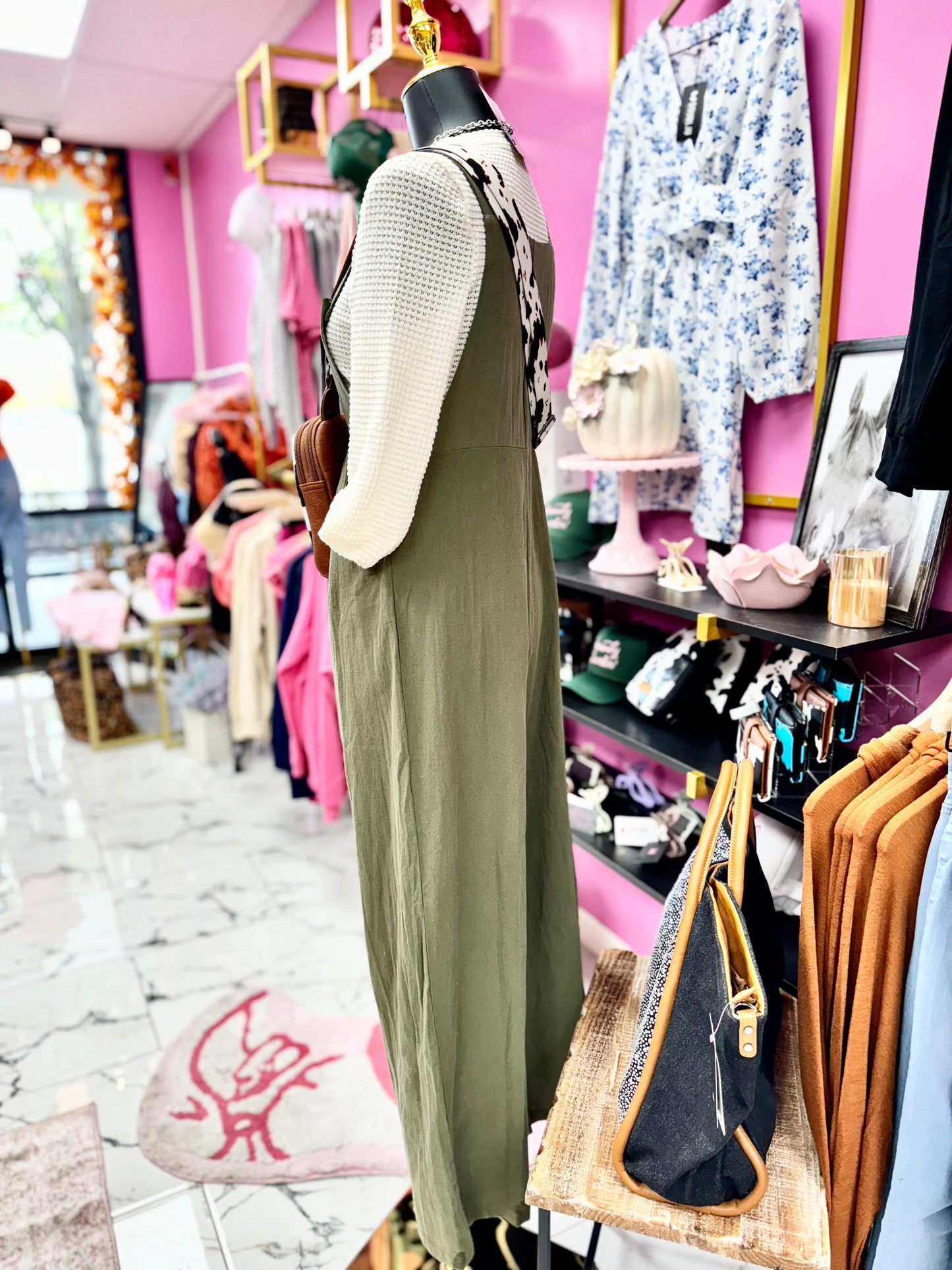 SOLID GREEN OVERALLS