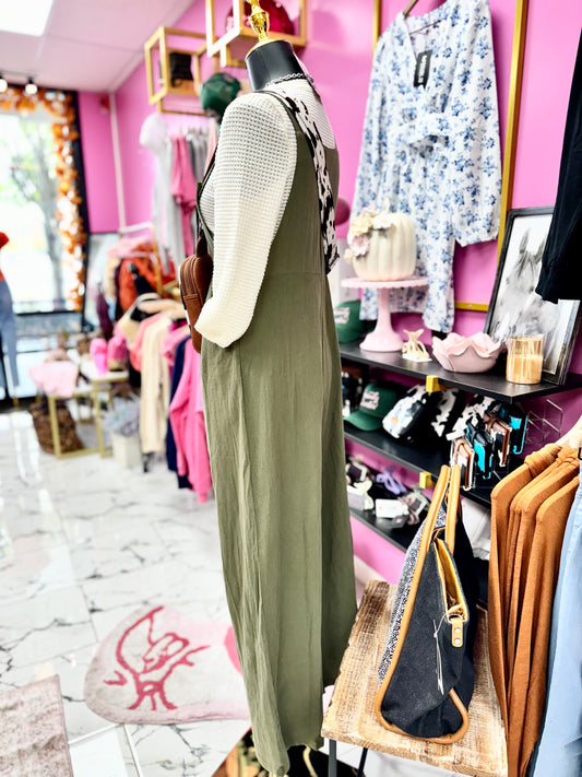 SOLID GREEN OVERALLS