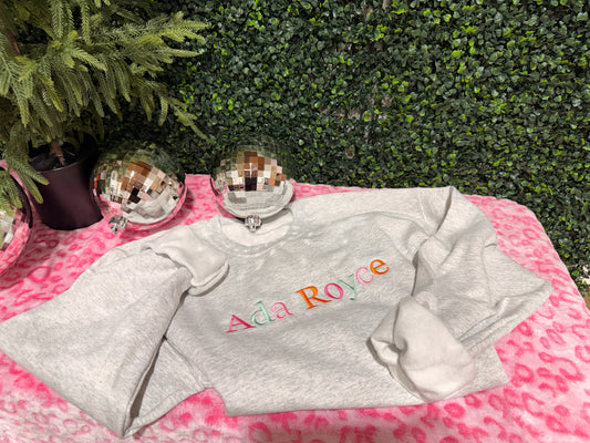 Ada Royce- embroidered sweatshirt