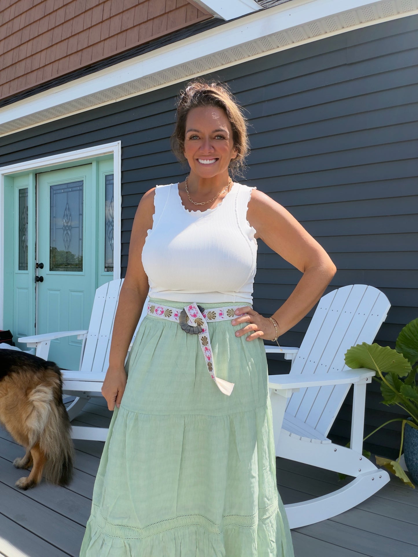 The Sweet on the Shore Ruffle Tank