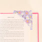 Corner Keeper Fabric Bookmark-Bouquet Beauty Purple