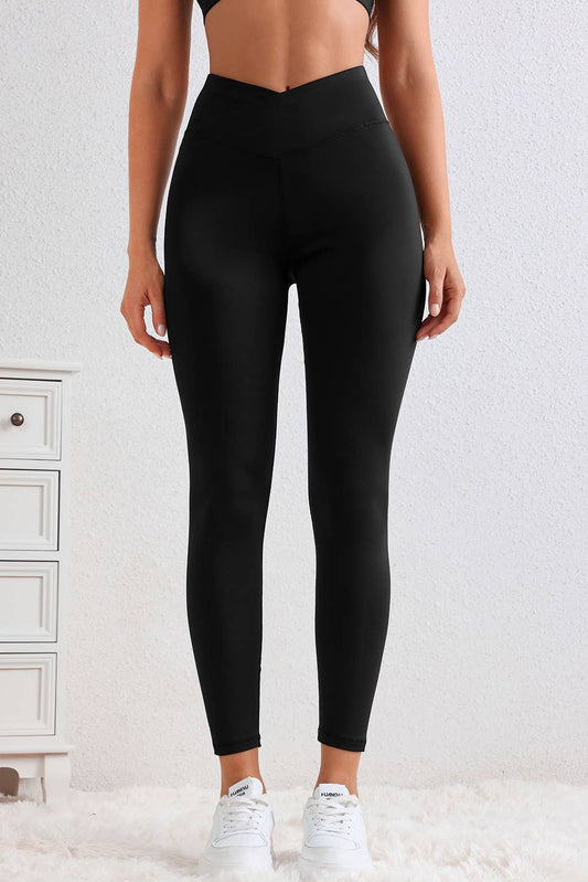 Black Arched Waist Seamless Active Leggings