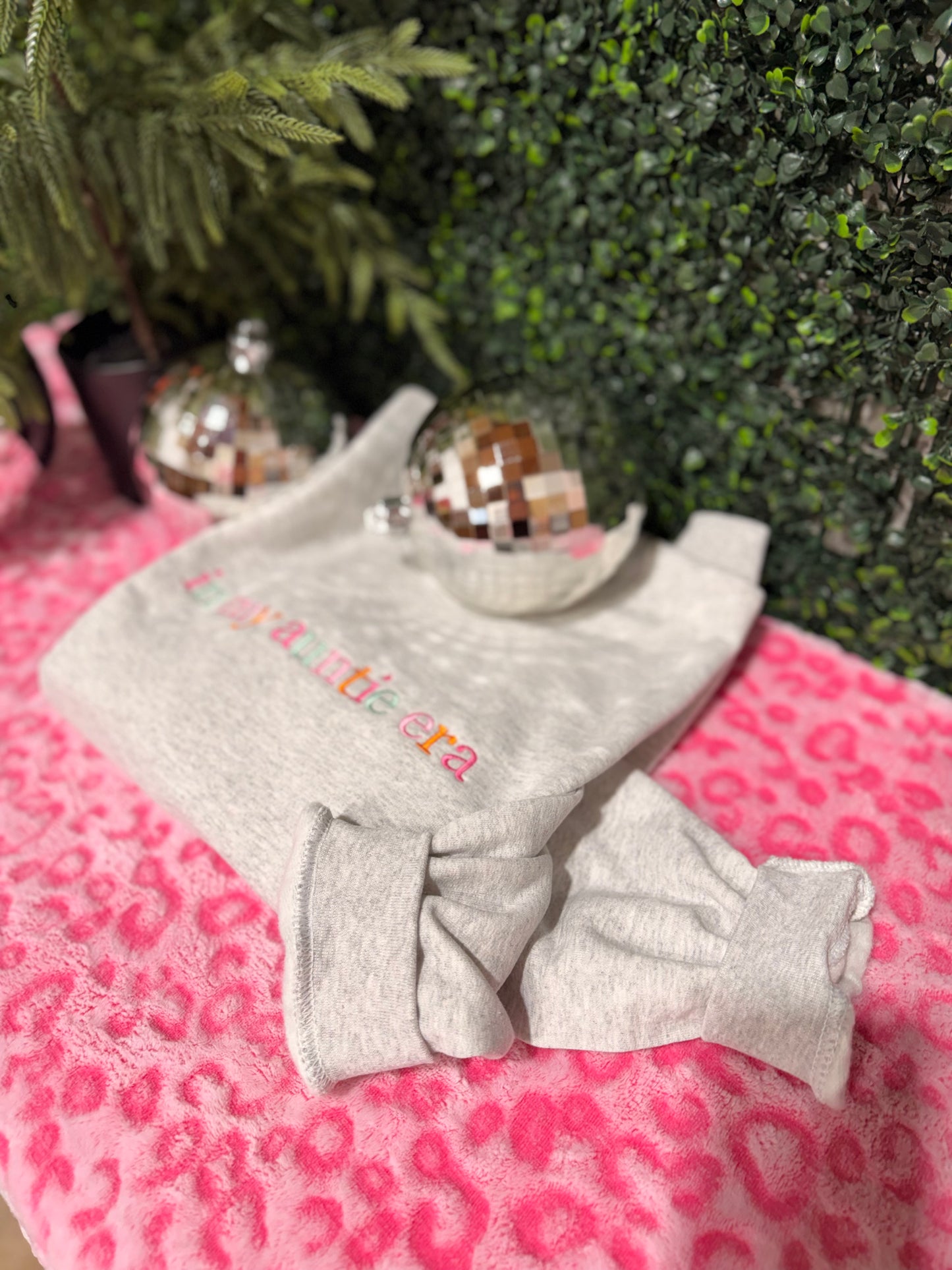 in my auntie era - embroidered sweatshirt