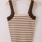 The Boardwalk Mocha Stripe Tank