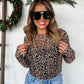 Wild Holiday Mesh Long Sleeve Top