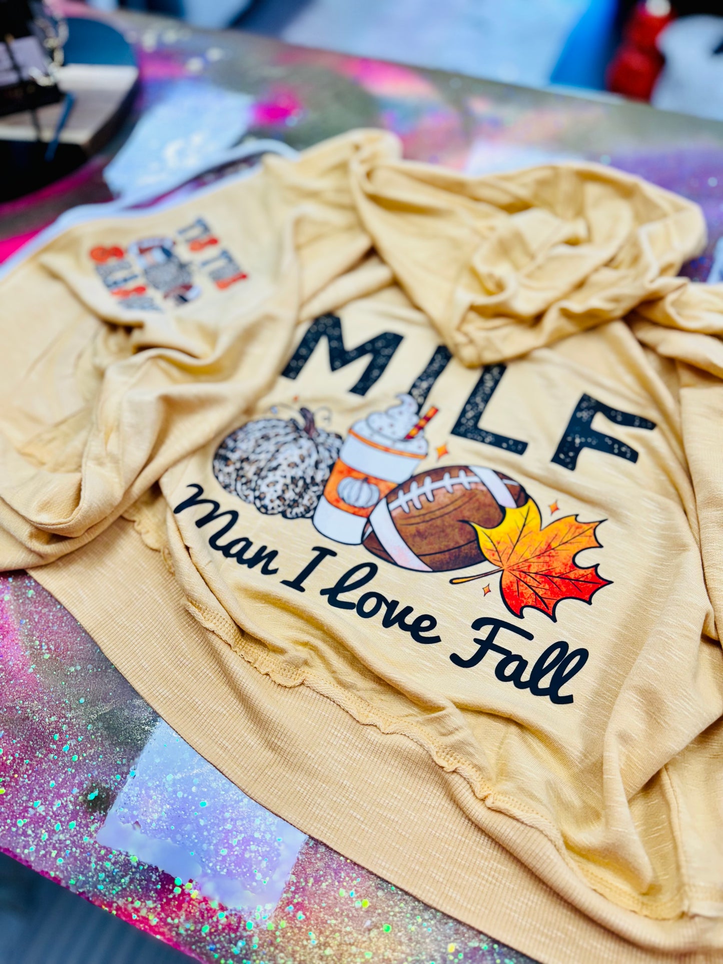 Milf Hoodie Terry Zip up