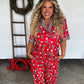 Candy Cane Leopard Christmas Luxe Jammies