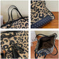 Oversized Leopard Studded Tote
