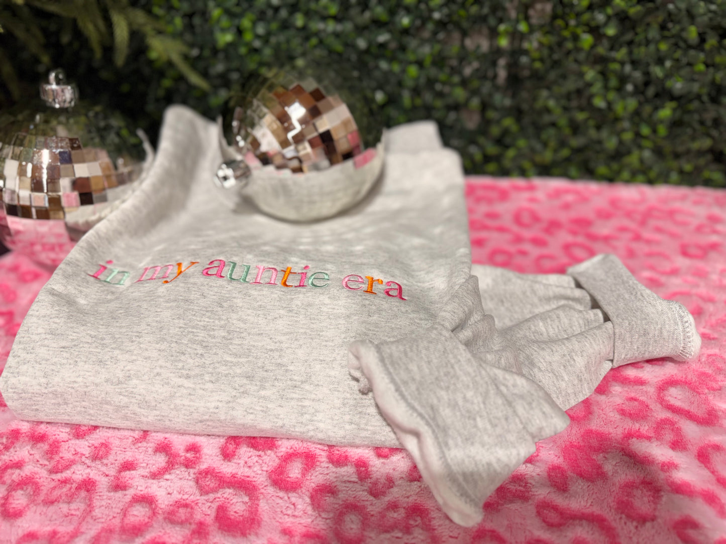 in my auntie era - embroidered sweatshirt