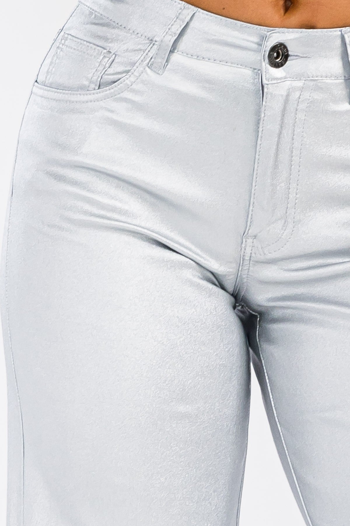 Metalic Wide Leg Jean