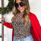 Wild Holiday Mesh Long Sleeve Top