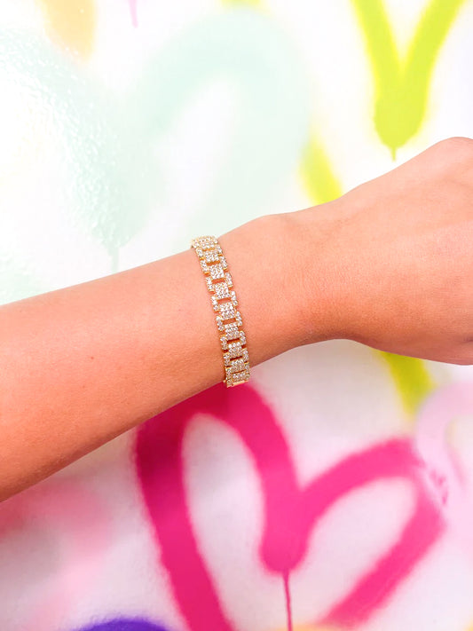 TS Gold Statement Bracelet - Dylan