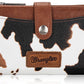Wrangler Cow Wallet Brown Small