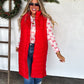 Candy Cane Bow Mesh Long Sleeve Top