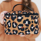 Brown Leopard Cosmetic Bag