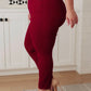 High Rise Control Top Judy Blue Skinny Jeans in Scarlet
