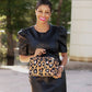 Brown Leopard Cosmetic Bag