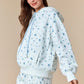 Blue Blossom Lounge Hoodie