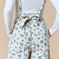 Blue Blossom Tie-Back Overalls
