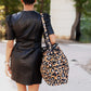 Brown Leopard Duffle Bag