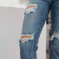 Judy Blue Destroyed Straight Jeans