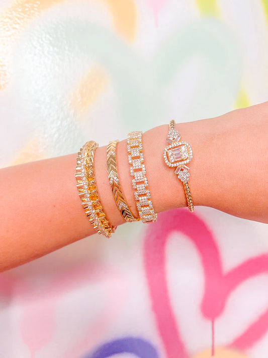 TS Gold Statement Bracelet - Coco