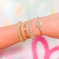 TS Gold Statement Bracelet - Rosa