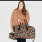 Brown Leopard Duffle Bag