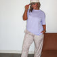 BIRDIE Relaxed Lilac Boyfriend Tee