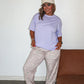 BIRDIE Relaxed Lilac Boyfriend Tee