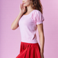 The Rosalie Puff Sleeve Knit Top