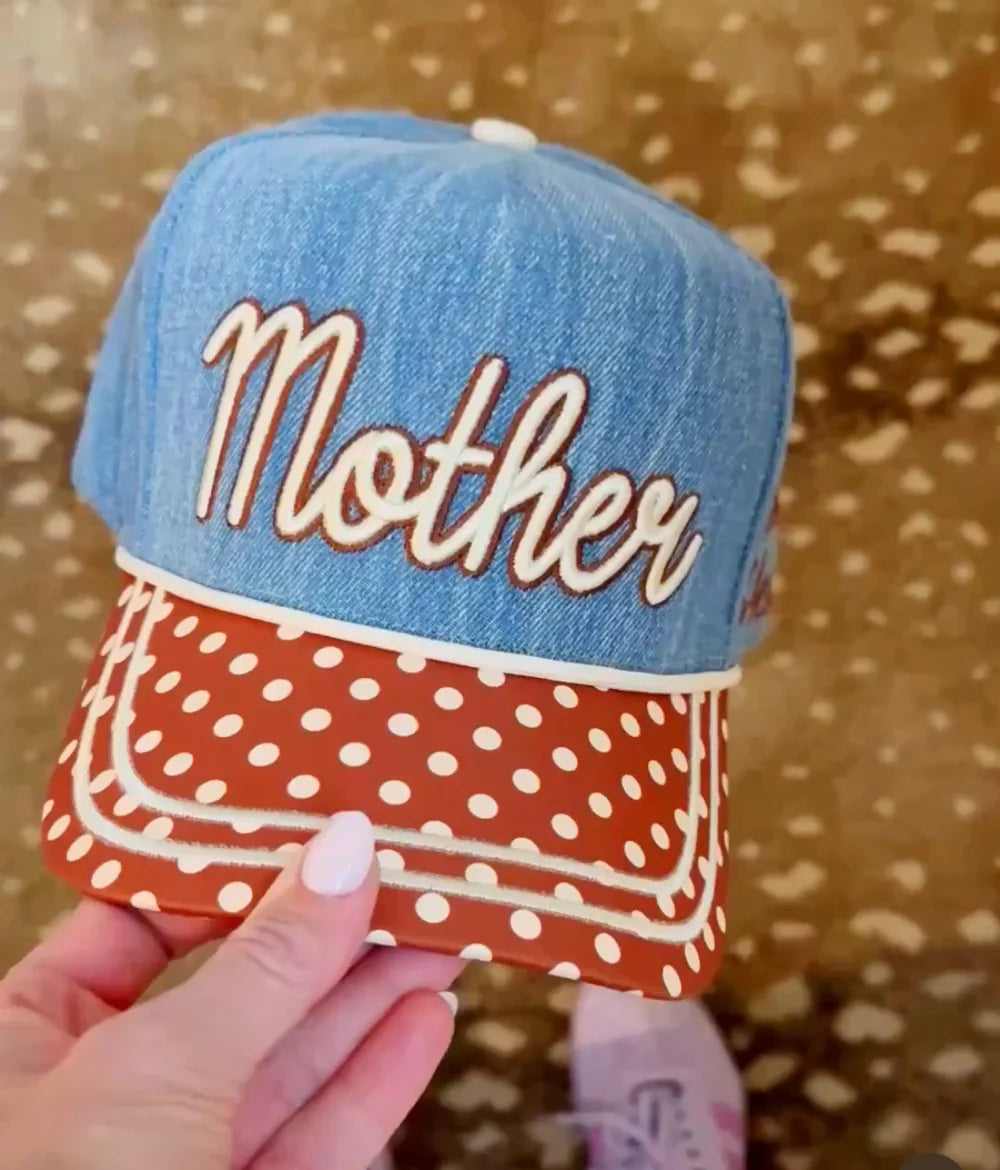 Polka Dot Mother Hat